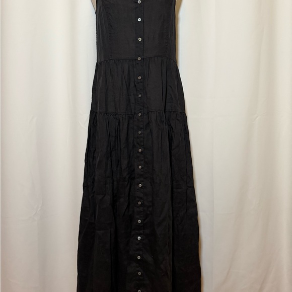 DOEN Lantana  Black button up Maxi Dress - Picture 2 of 5